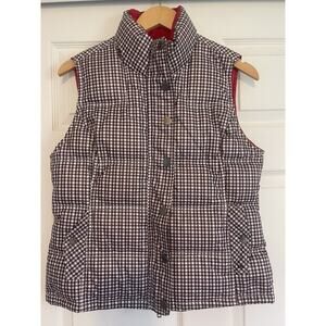 Tommy Hilfiger | Women's Size Med | Quilted Puffer Vest Red Polyester‎ Zip Snap